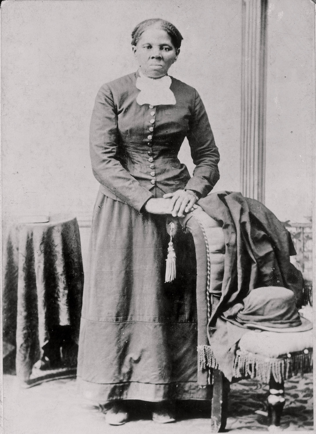 In this photo provided by the Library of Congress, Harriet Tubman in seen in a photograph dating from 1860-75.