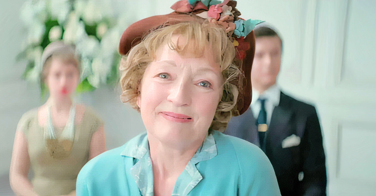 Lesley Manville in a scene from “Mrs. Harris Goes to Paris.”