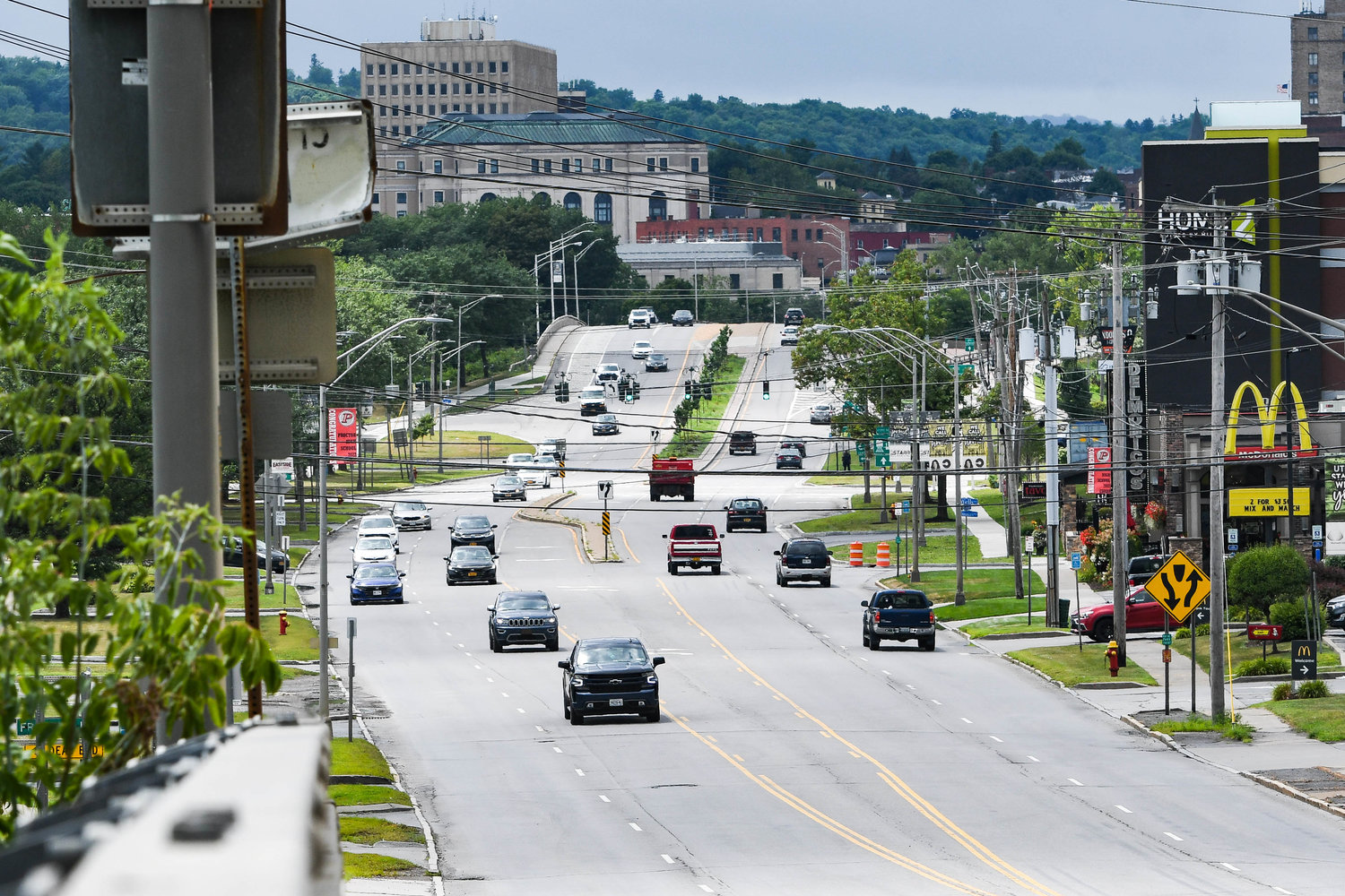 The bridges along North Genesee Street heading toward downtown Utica are expected to be the focus of an $18.2 million grant secured by Senate Majority Leader Chuck Schumer as part of the Rebuilding American Infrastructure with Sustainability and Equity (RAISE) grant program.
