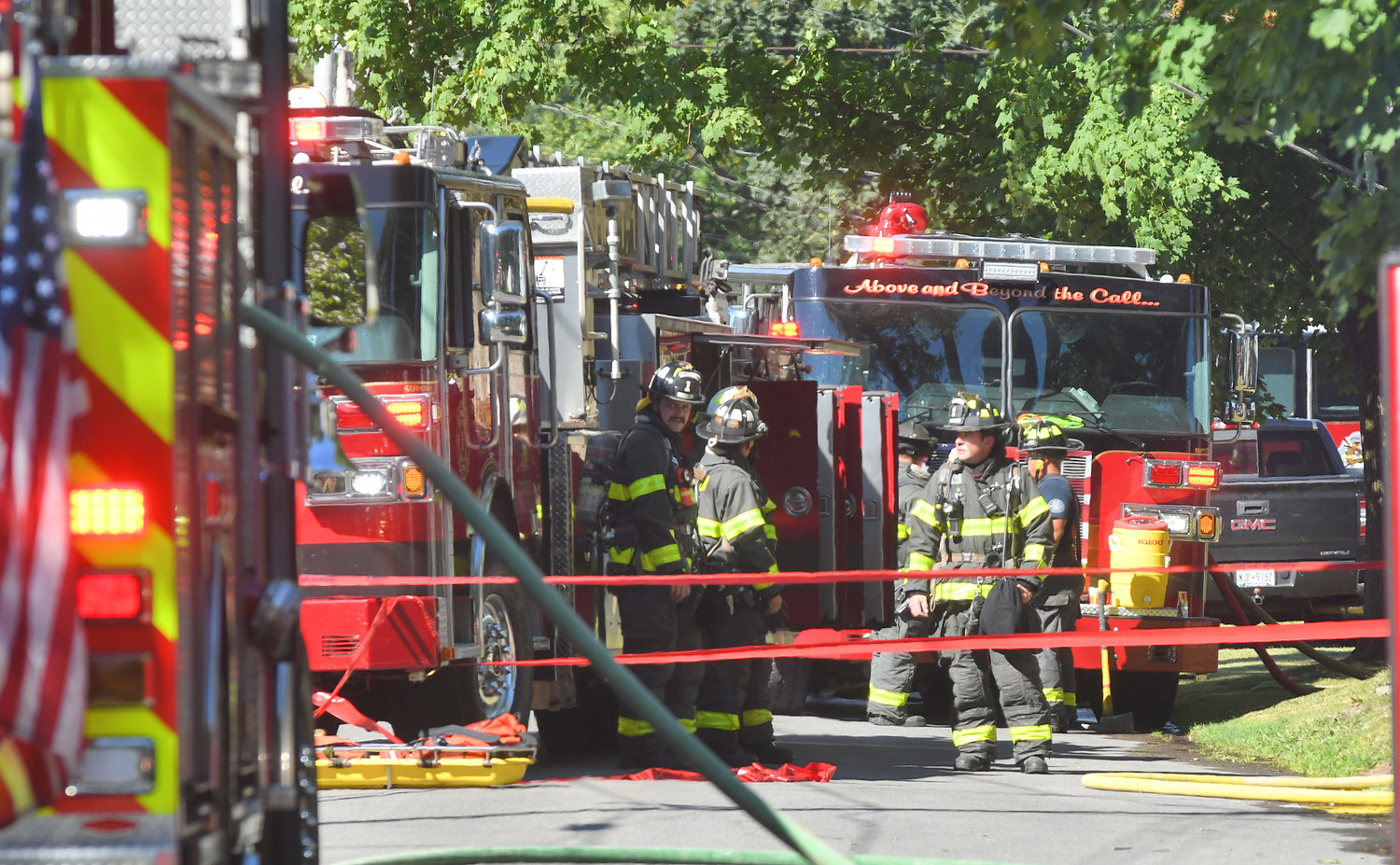 Utica firemen responded to a house fire at 408 Buchanan Road in Utica on Thursday afternoon.