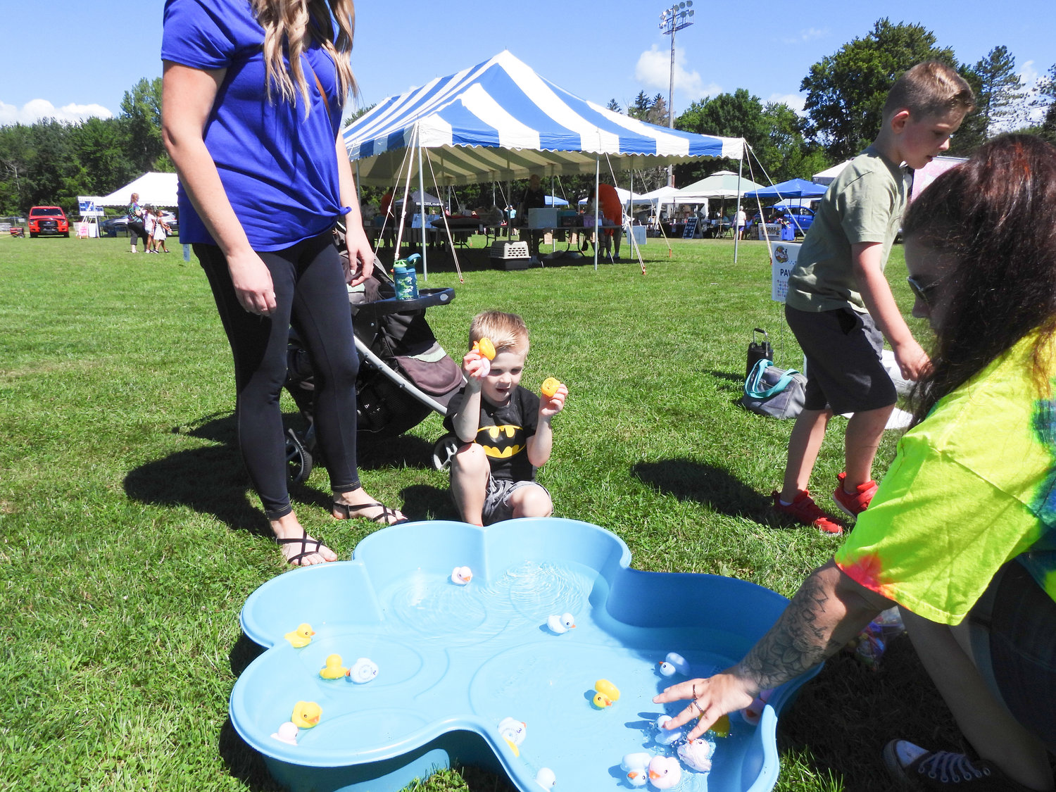 Local children have some fun at Wanderers' Rest's 2022 Woofstock fundraiser in Oneida on Saturday, Aug. 13.