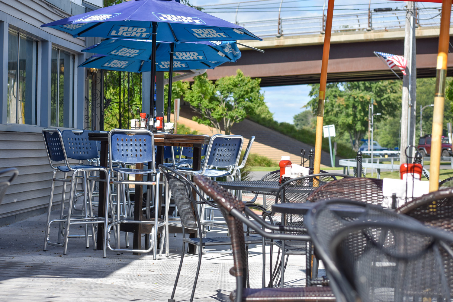 Expanded outdoor seating is a draw for visitors to the Crazy Clam on Canal Street in Sylvan Beach.
