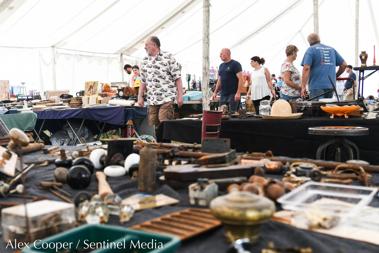 The famed Madison-Bouckville Antique Week returned on Monday, August 15. The event will continue until Monday August 21 with more than 2000 vendors on 13 show fields from Madison to Bouckville on Route 20.