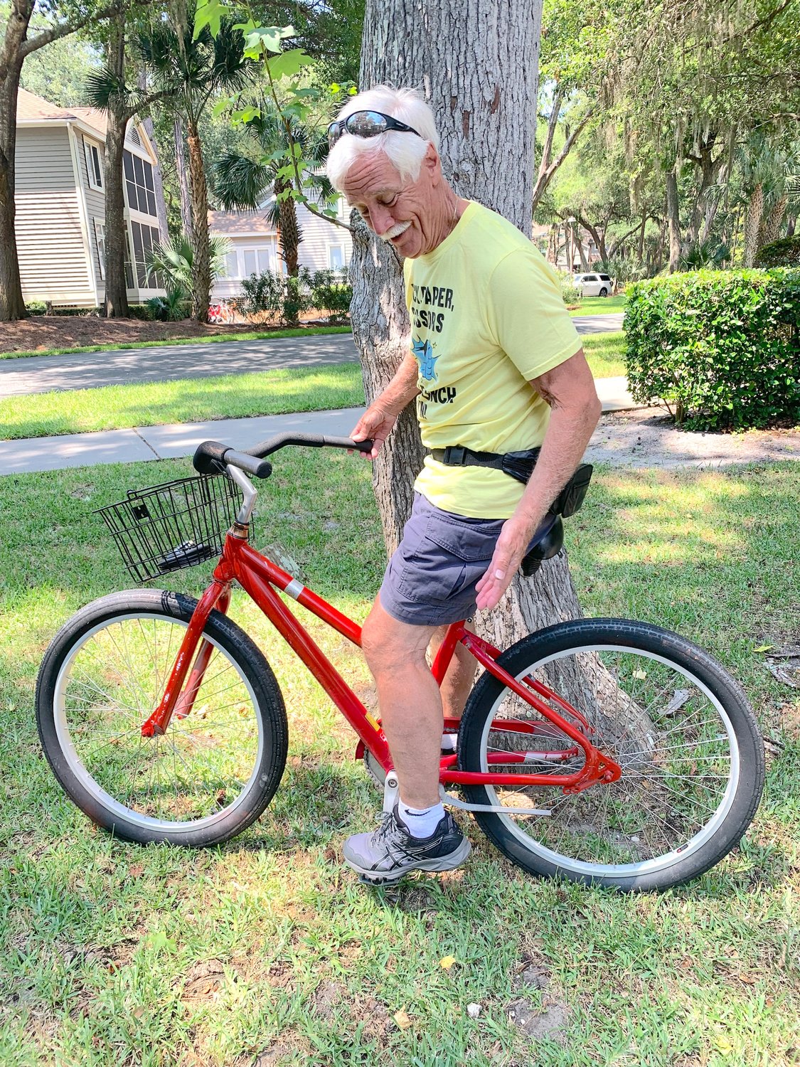 Clifford Crandall Jr. suggests you do a little parking lot practice to make sure you are stable before you get into traffic or on bicycle paths.