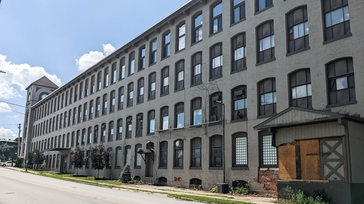 The mill building that once housed the Utica Steam Cotton Factory. The property at 600 State St., Utica, is currently undergoing renovations to accommodate commercial and retail space.