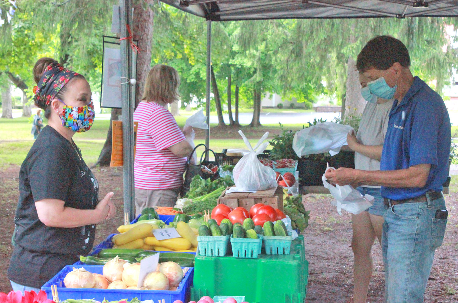 Stone Brothers Farm and Greenhouse in Canastota sell their produce at the Cottage Lawn Farmers Market. The Madison County Historical Society’s bi-weekly farmers market will take place Tuesdays, Sept. 6 and 20, from 2 to 6 p.m.