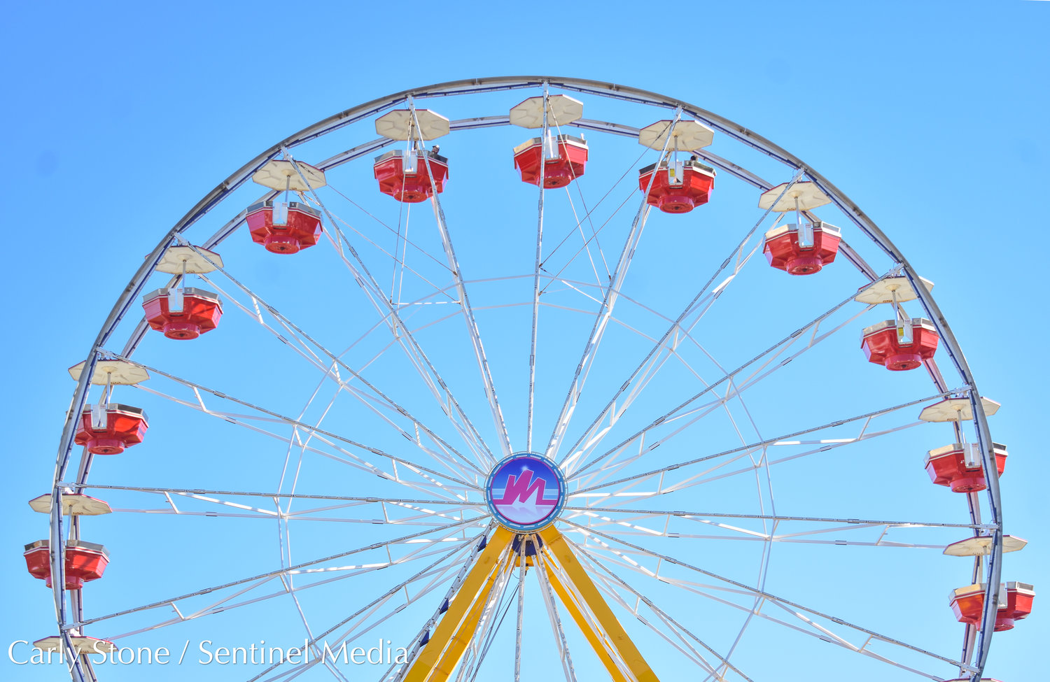 Get a bird's-eye view of the state fairgrounds by going around the ferris wheel.