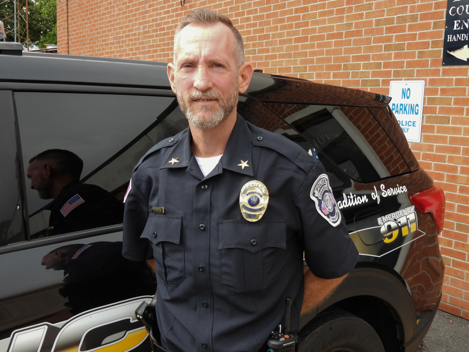 Canastota Police Chief Sean Barton believes in a community-involved police force and a larger focus on children’s focus and well-being. The chief was officially appointed on Aug. 16 and has served as officer-in-charge since July 2021.