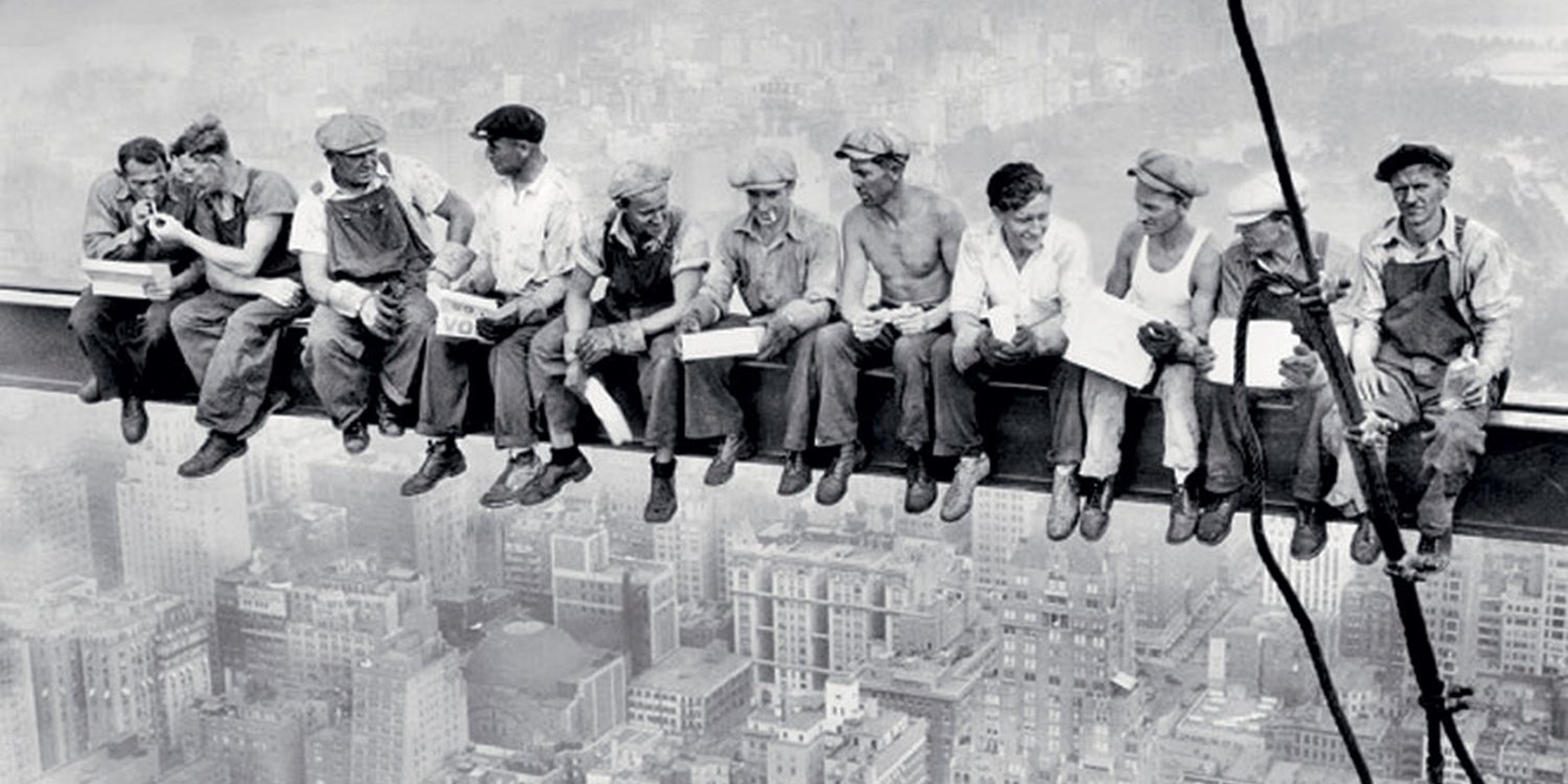 The iconic Charles C. Ebbets photograph, ‘Lunch Atop a Skyscraper.’
