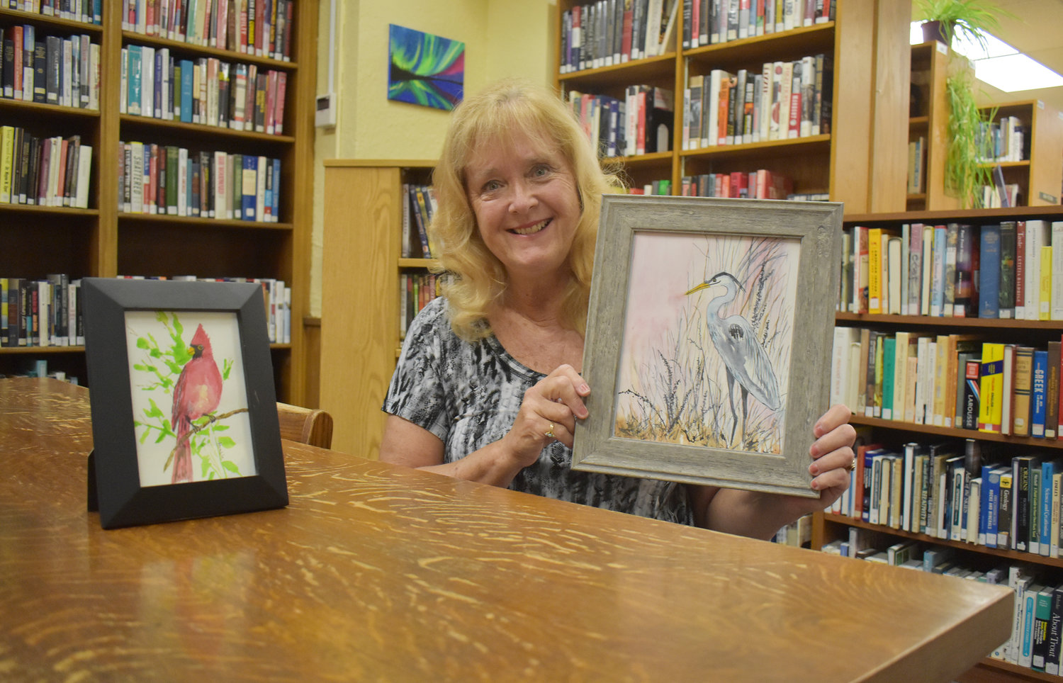 Jamestown resident Cindy Humble turned to painting to cope with the death of her 30-year-old daughter and to help others struggling with the loss of a loved one.