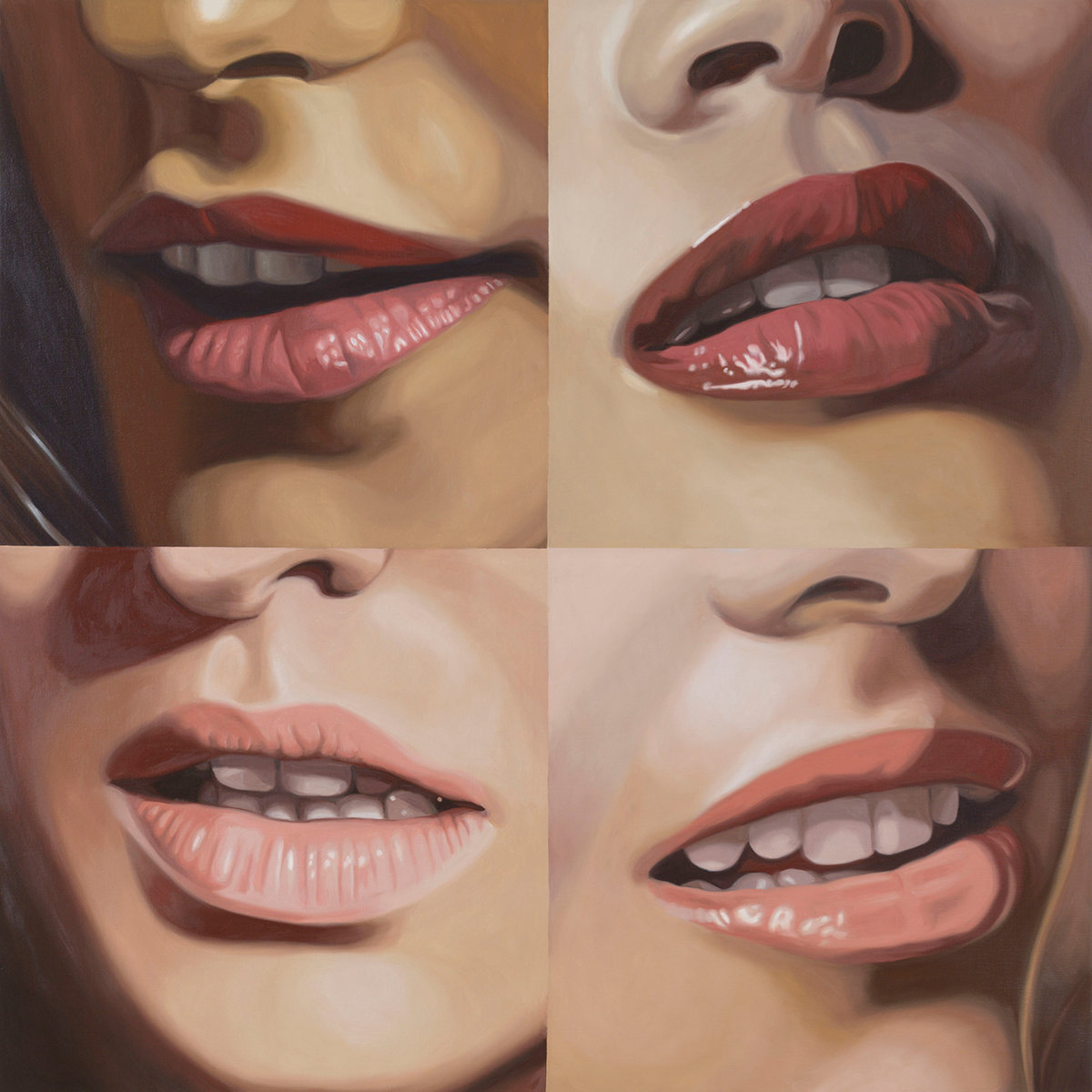 “The Mouths of Four Gorgons” by Julia Jacquette