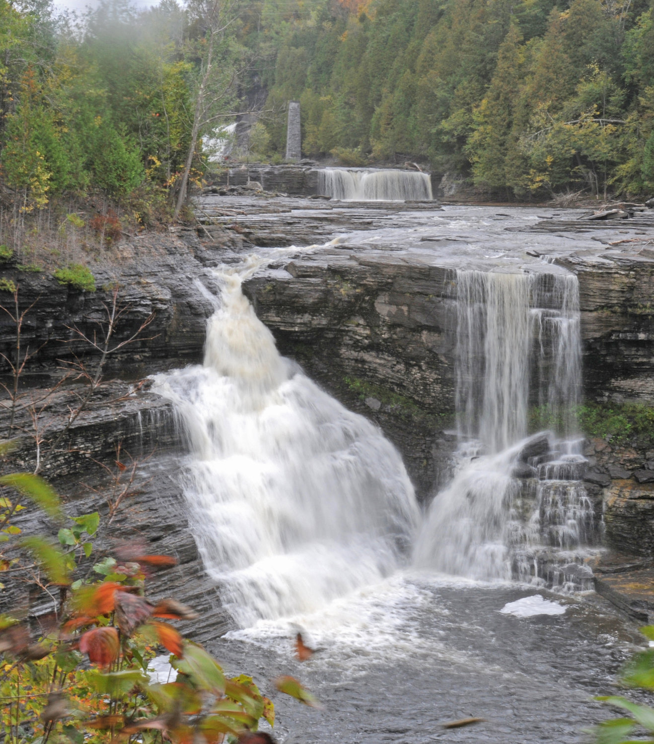 The Lower Falls of the Trenton Falls Scenic Trail are shown in this file photo. The rocks in the scenic gorge are estimated to be nearly 450 million years old. The trails will be open this weekend, Sept. 17-18, the only weekend for public viewing for the rest of this year.