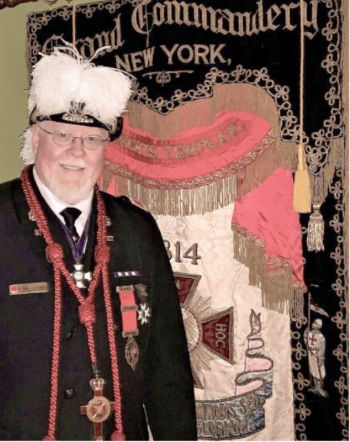 Pictured is the current Grand Commander of Knights Templar in New York, Dennis Davis, of Camden.