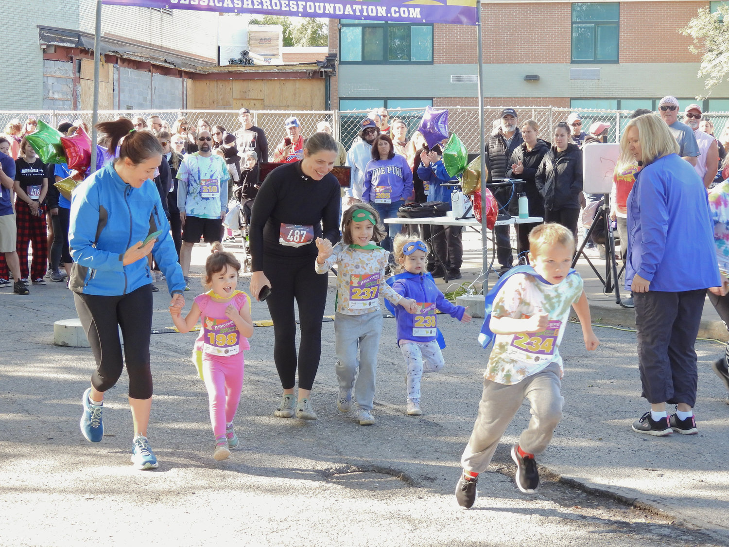 Local children take off for the Children's Run at Jessica's Heroes 5K Run and Walk on Saturday, Sept. 24 at Oneida High School.