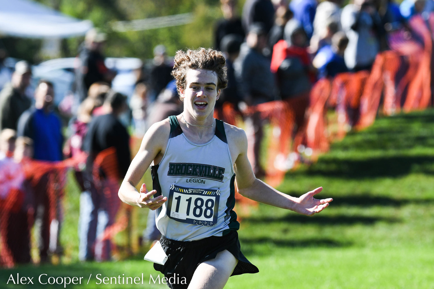St. Mary's runner Travis Gaffney finishes in first place for varsity small schools during the 79th EJ Herrmann XC Invitational on Saturday, Sept. 24 at Proctor Park in Utica.
