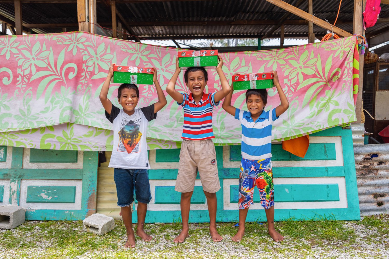 Children receive a shoebox full of small presents and Christmas goodies as part of the annual Operation Christmas Child.  The program, according to both those who give and those who receive the presents, has a powerful impact.