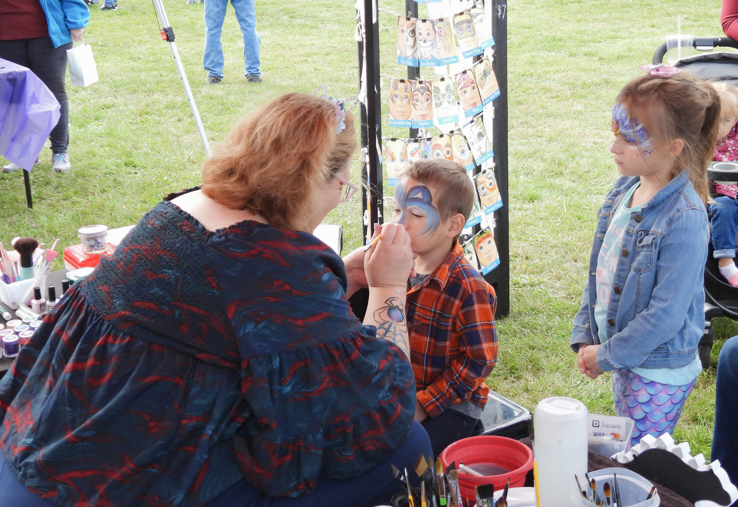 Children get their face painted at the second annual Oneida Fall Fest on Saturday, Oct. 1.