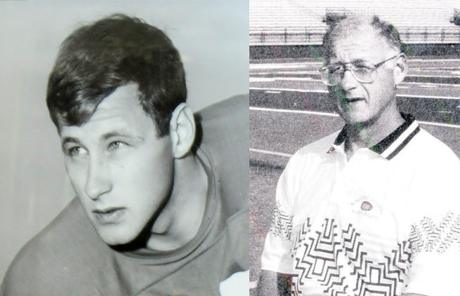 Tom Myslinski Sr. was a player, left, and a coach. The former Rome Free Academy star player and respected coach died Sept. 27, at age 77.