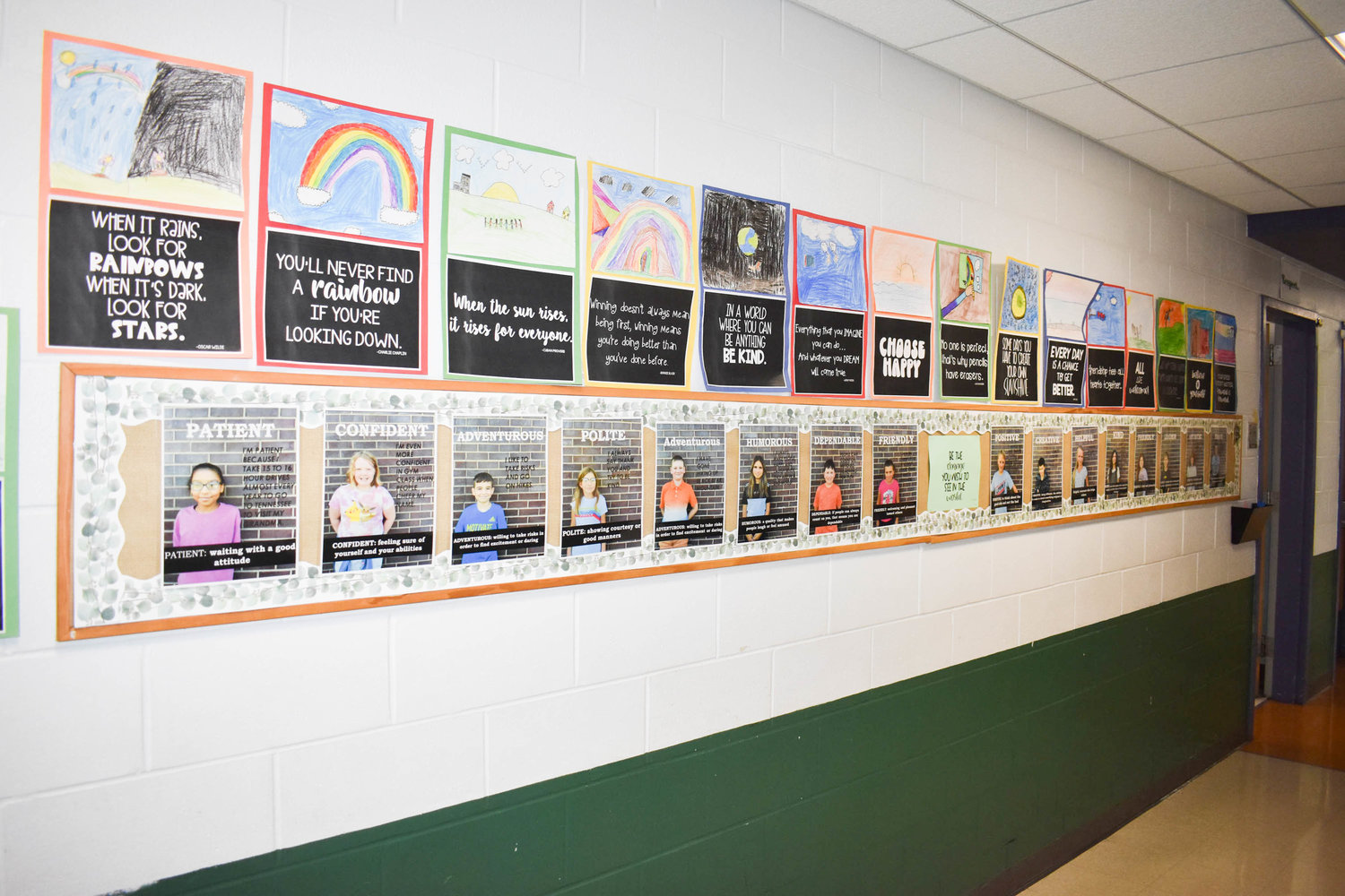Projects by fifth grade students at Herkimer Central School connect reading and self-identification after they read the book 'The Best Part of Me.'