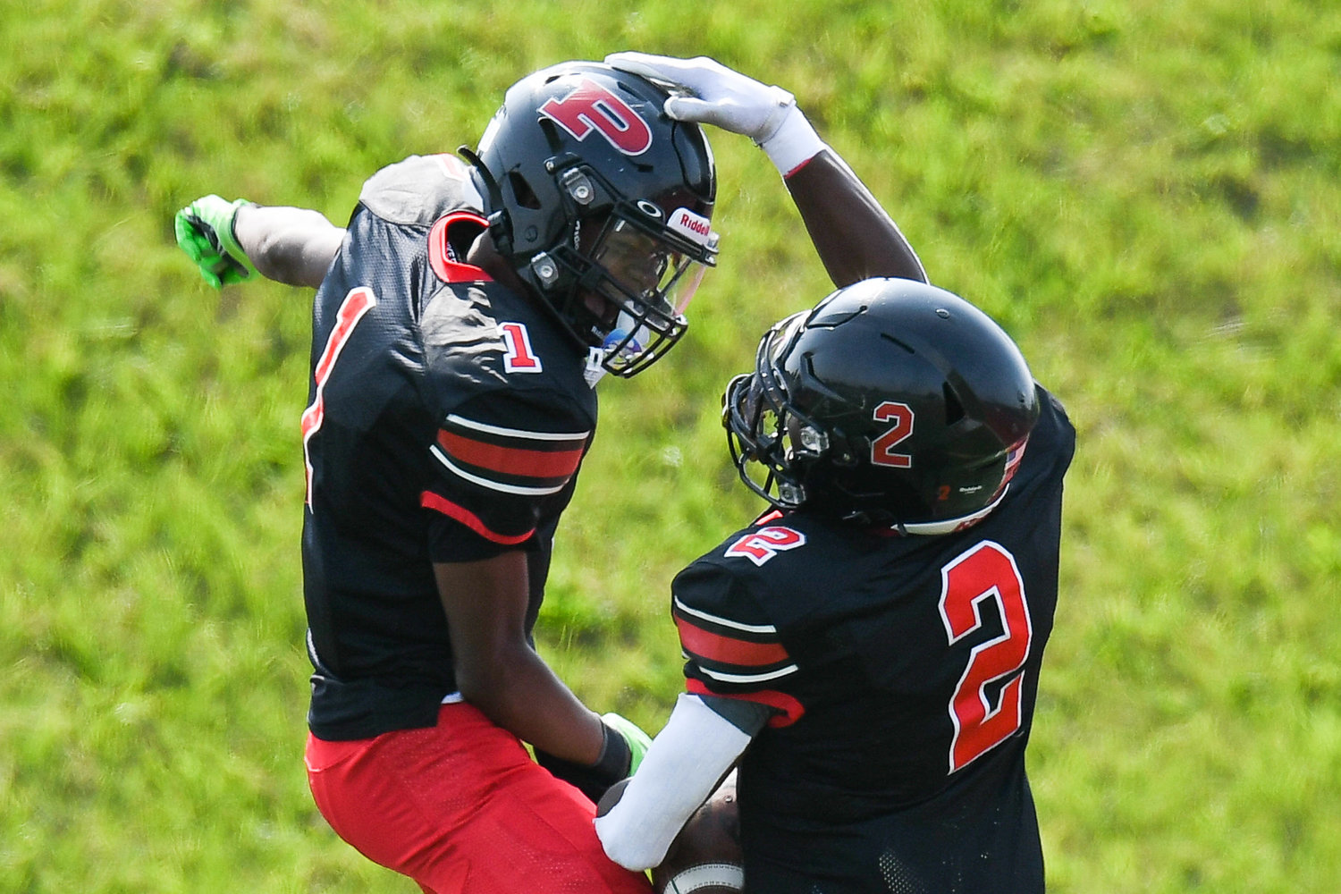 Jerquell Henderson (1) and Domante Cook (2) have been key contributors to the Thomas R. Proctor run game this season. Proctor is set to take on Henninger at 6 p.m. Friday.
