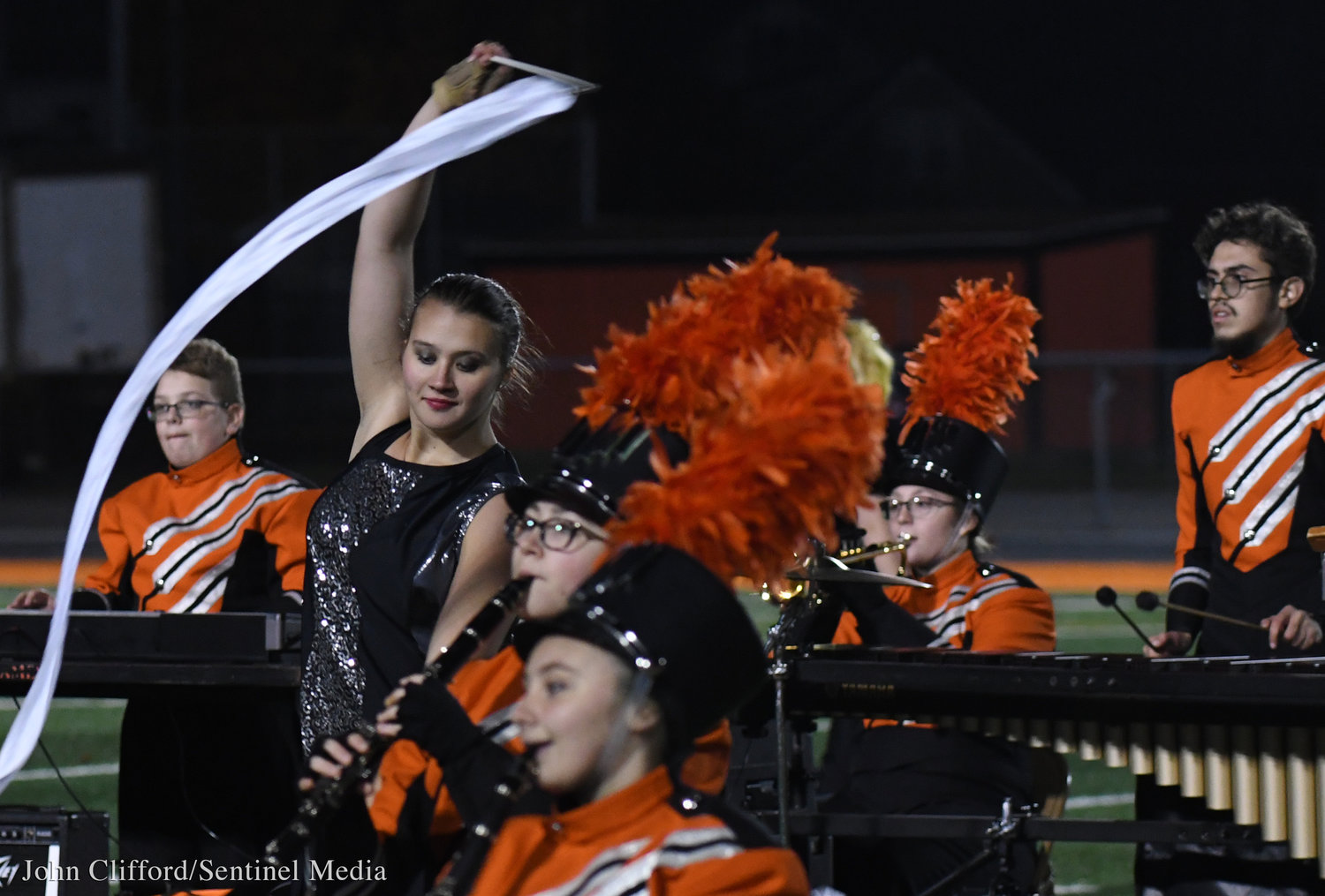The Rome Free Academy Marching Band and color guard performed their halftime show Friday, October 21  at RFA Stadium.