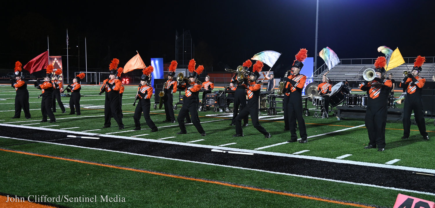 The Rome Free Academy Marching Band and color guard performed their halftime show Friday, October 21  at RFA Stadium.