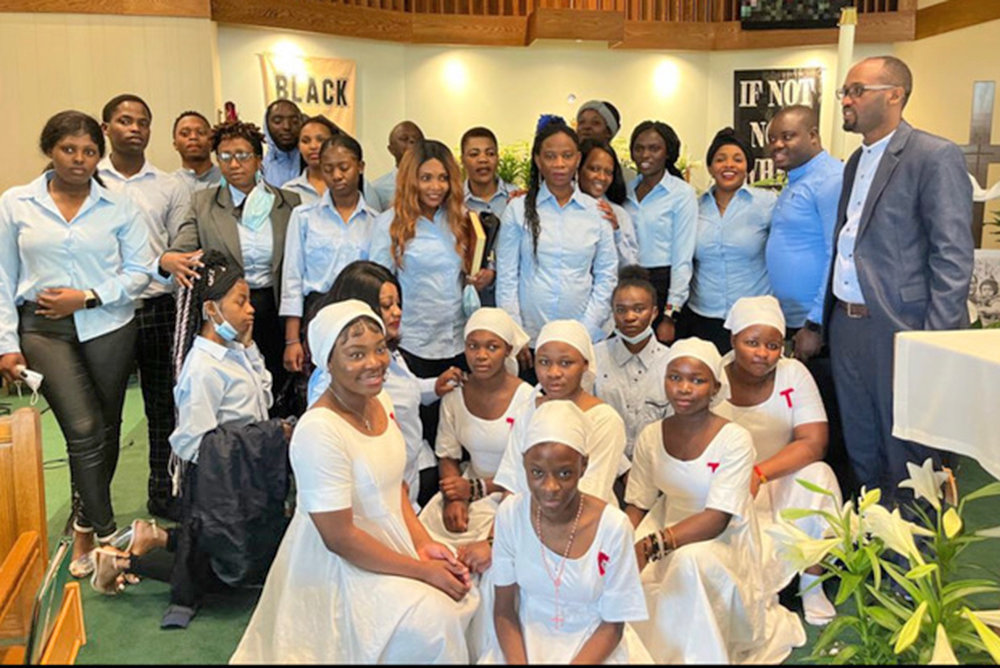 Pictured is Saint Anuaritte Congolee Choir from All Saints Catholic Church, Syracuse.