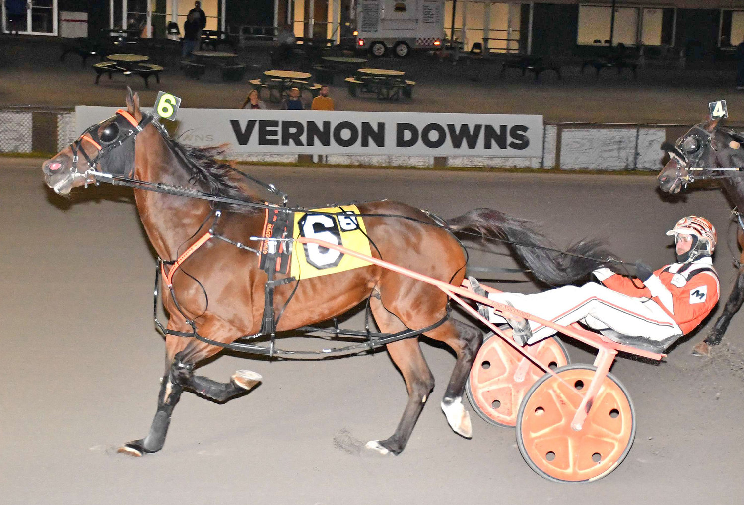 Sgt Papa Daddy and driver John MacDonald won the featured $8,700 Pace at Vernon Downs on Saturday. The victory, in 1:51.4, was the 8-year-old gelding's fourth this season.