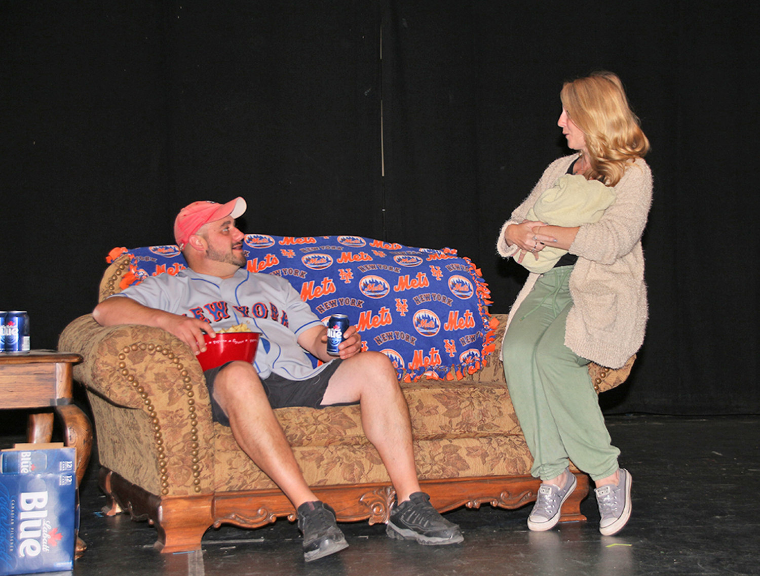 Rome Community Theater will present several one-act plays on Friday, Oct. 28, and Saturday, Oct. 29, including “The Shelf Life of Sushi,” written by William Downs. The play stars Erik Carlson, left, as Robert, and Kelly Motyl, as Hope.