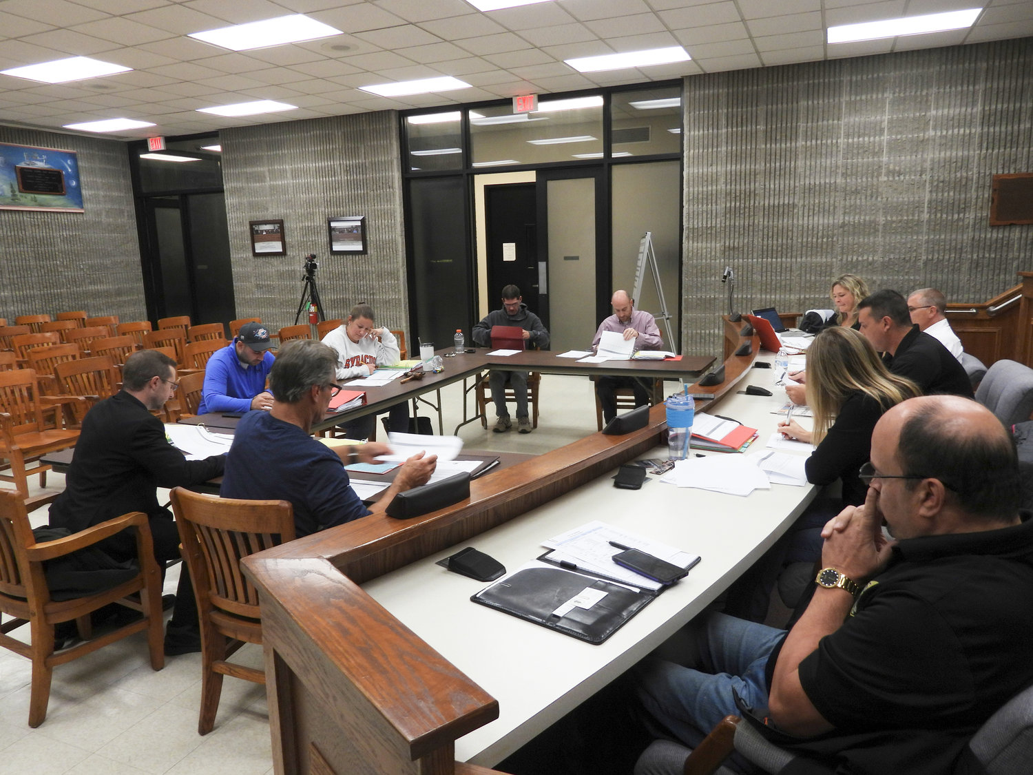 The Oneida City Council convenes for the Codes Department and Fire Department budget meeting on Wednesday, Nov. 3
