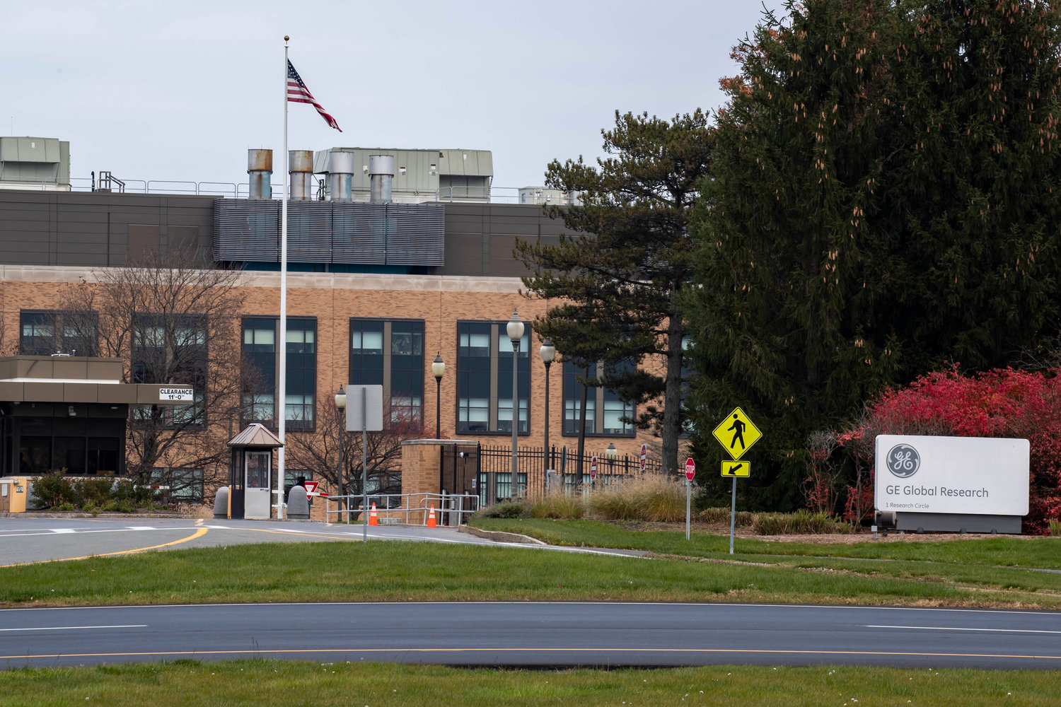 The main entrance to the General Electric Research &amp; Development facility located at  1 Research Circle in Niskayuna is seen in this file photo. The facility has been awarded $6.4 million in federal funding to develop nuclear fuel reprocessing technology.