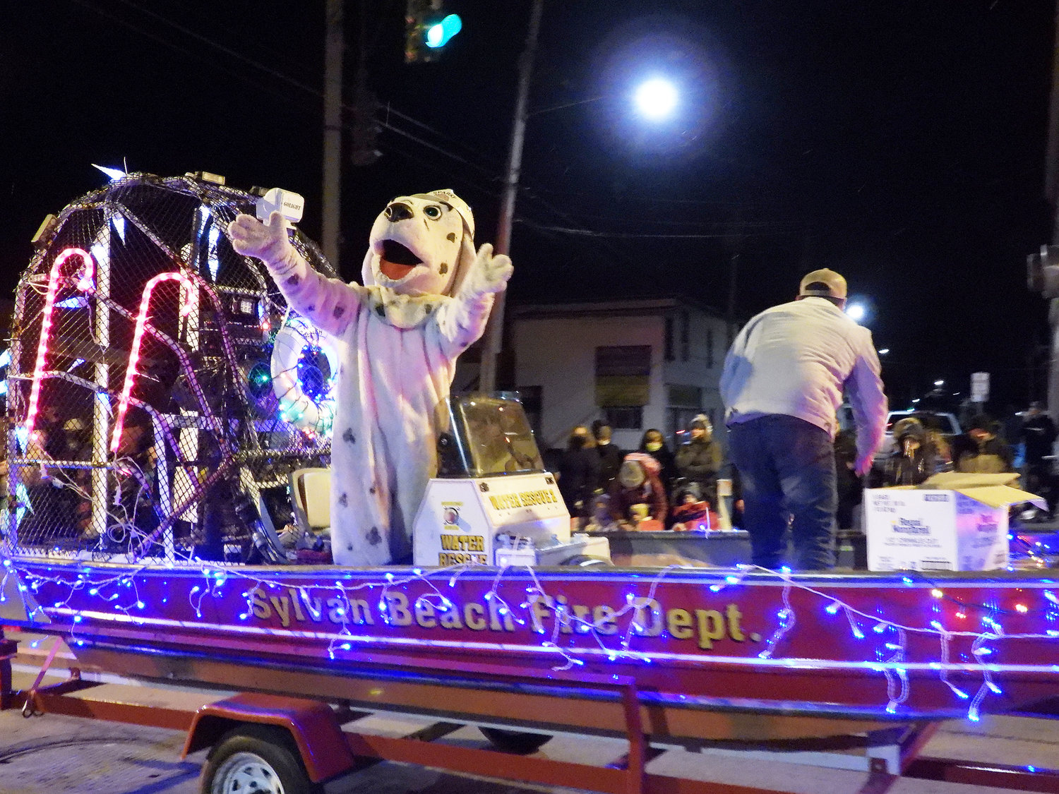 A float makes its way down the parade route in the 2021 Canastota Parade of Lights. Organizers say there is still time for participants to sign up for the 2022 parade.
