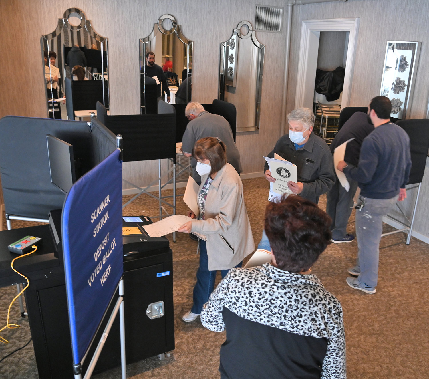 There was brisk voting Tuesday at Hart's Hill Inn in Whitesboro as well as at polling stations across the region. Oneida County election commissioners reported a busy day at the polls, with some 4,500 to 4,700 voters each hour going to cast their ballots across the county during peak times.