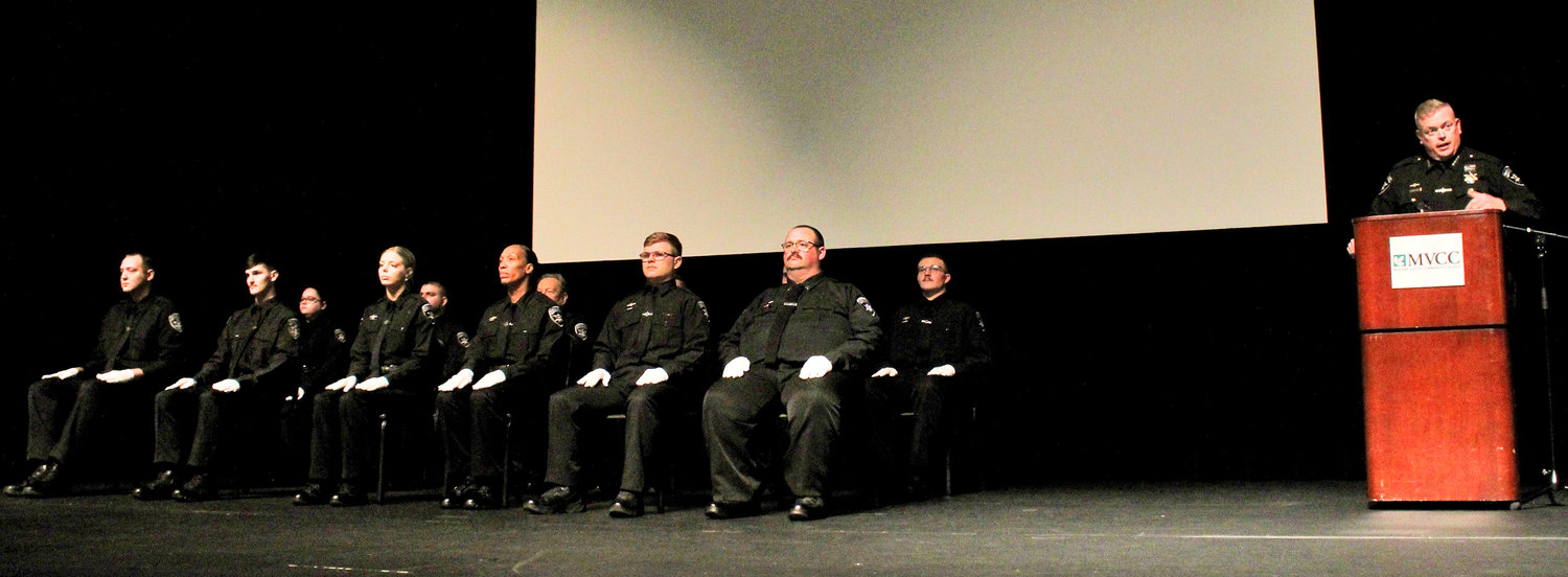 Oneida County Sheriff Robert Maciol honored the graduating class of the 2022-02 Corrections Officer Academy during a special ceremony held Monday at Mohawk Valley Community College.