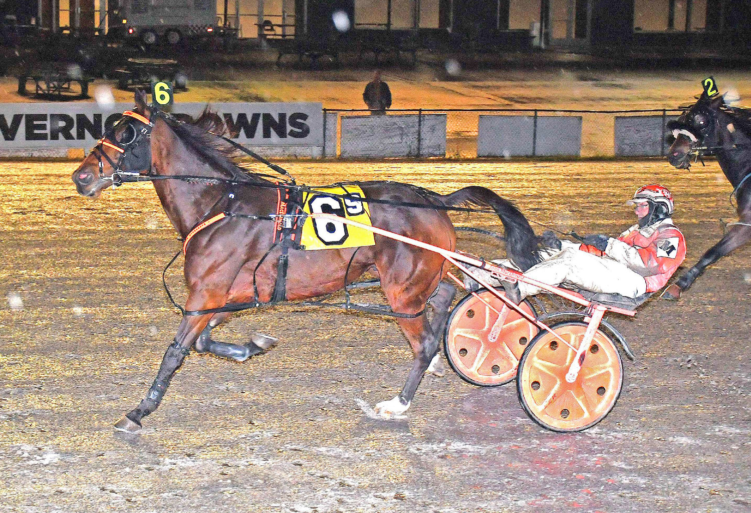 Sgt Papa Daddy won his sixth race of the season with a victory in the featured $8,700 pace Saturday at Vernon Downs.