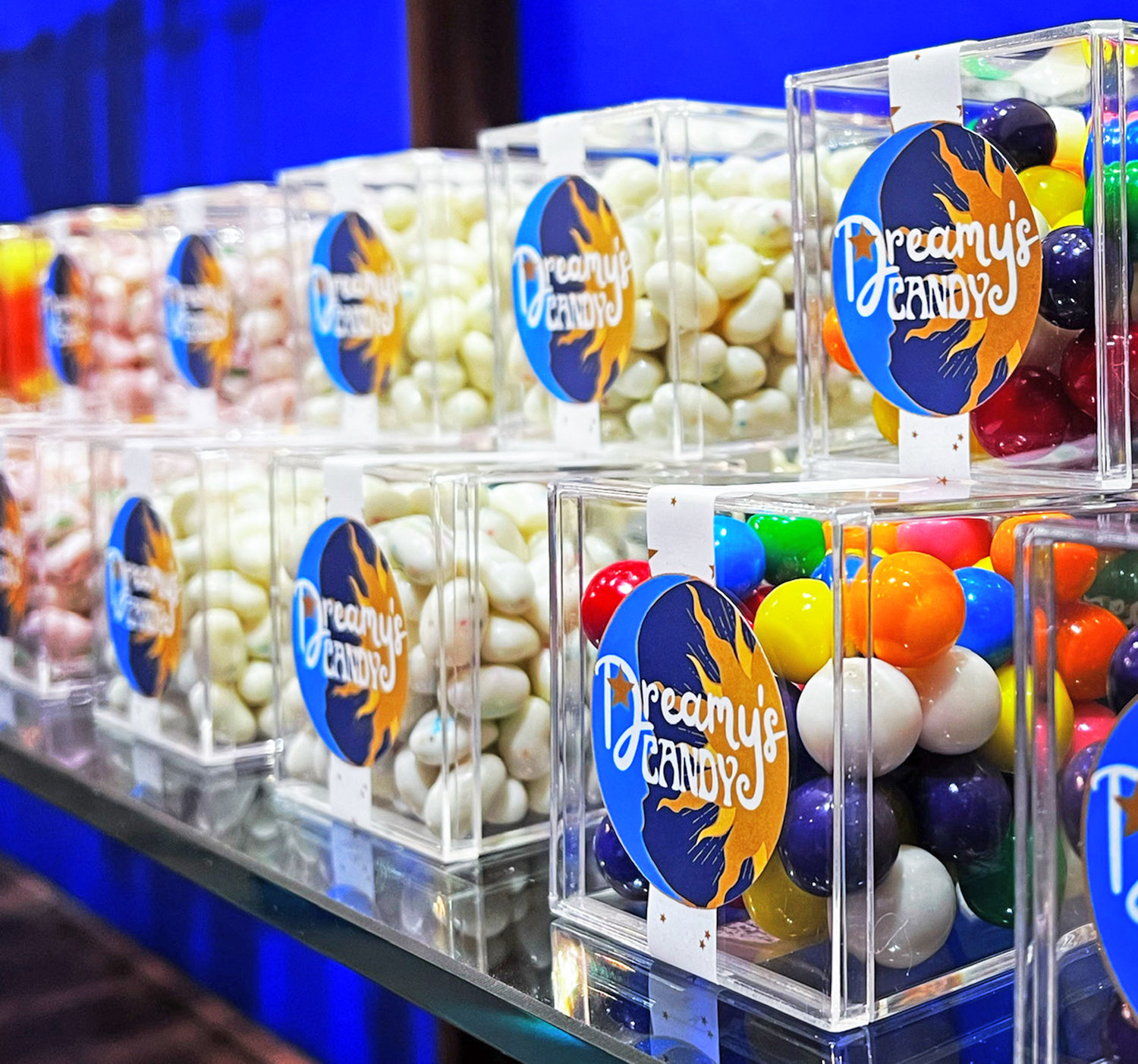 Gumballs, gourmet jelly beans and other confections available at Dreamy’s Candy, now open at 11 W. Park Row in Clinton.