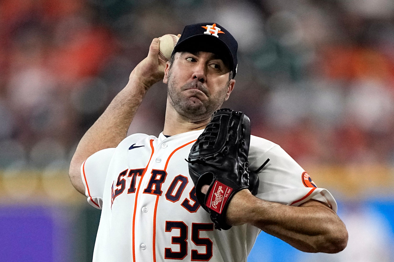 Houston Astros starting pitcher Justin Verlander throws against the Minnesota Twins earlier this year. Verlander won the American League Cy Young Award and has now picked up the AL Comeback Player of the Year award.