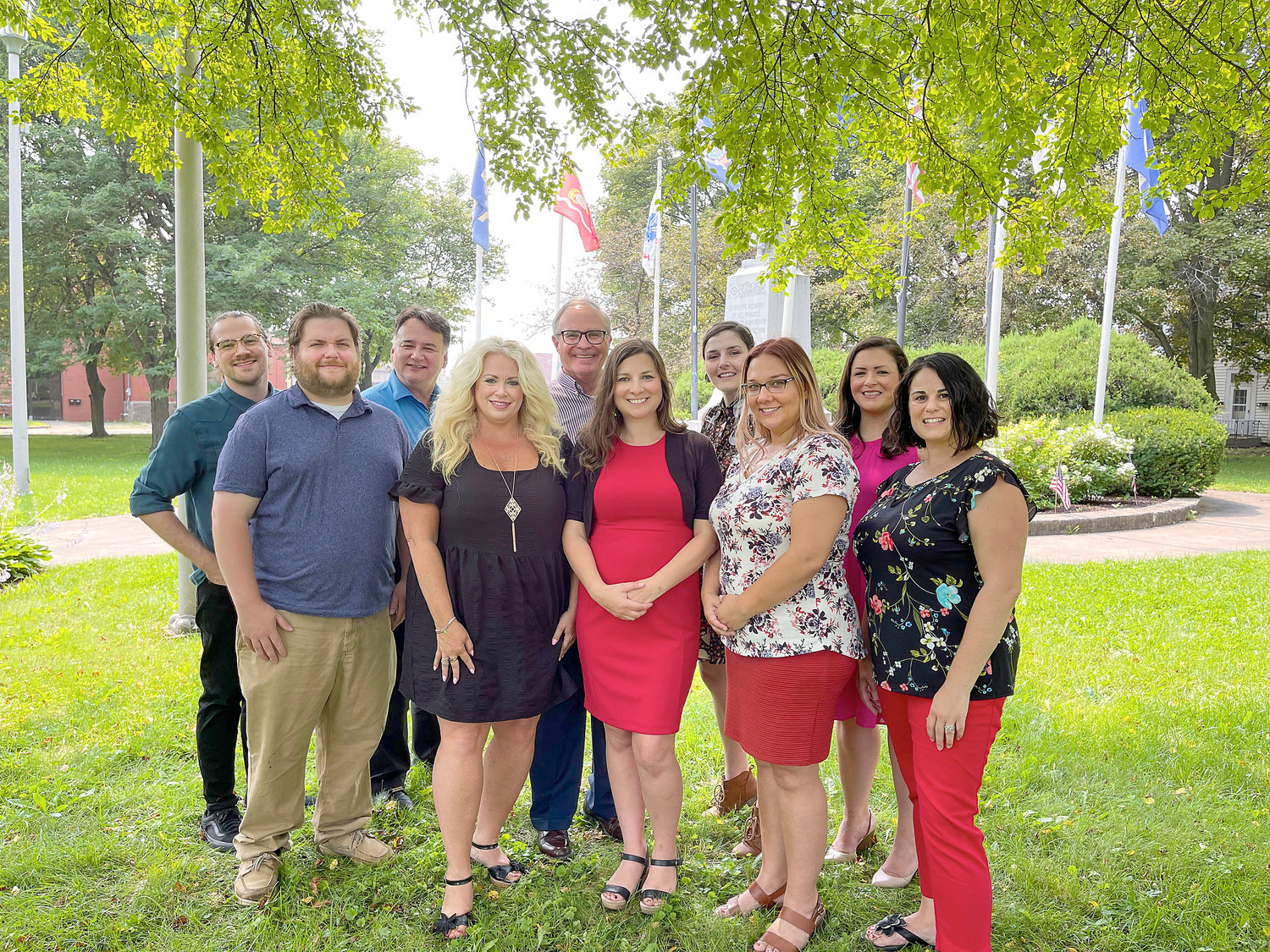The staff of C &amp; D Advertising, a full-service integrated marketing agency at 103 W. Court St. in Rome, pose for a photo to celebrate the company’s 25 years in business.