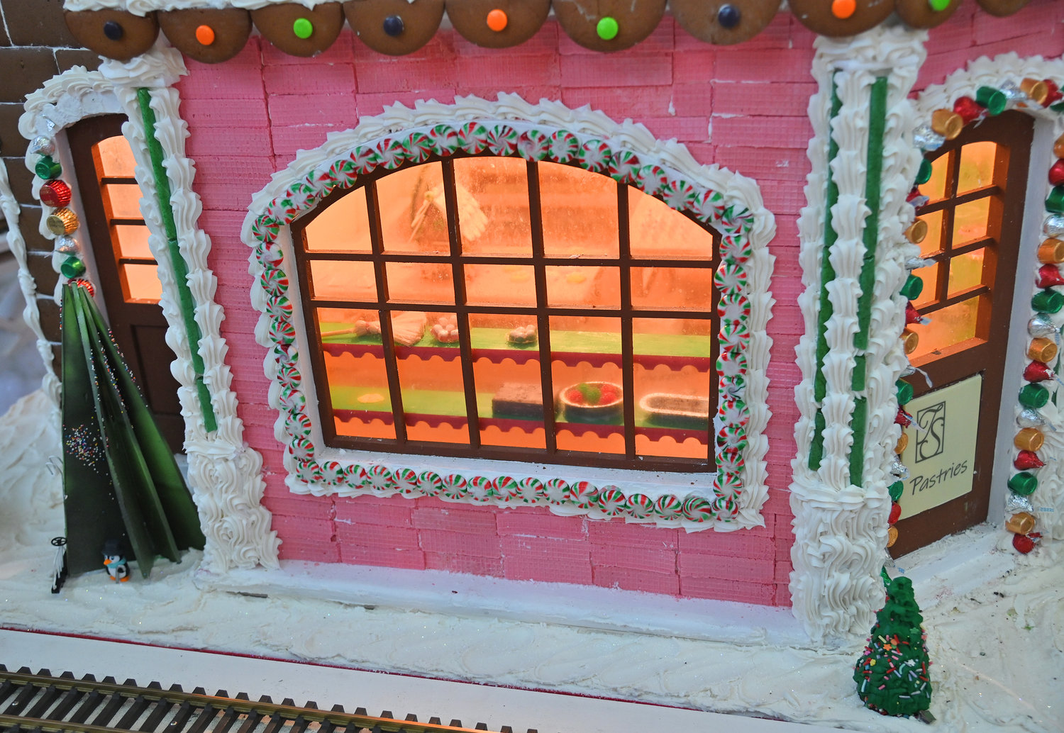 A look through the Pastries gingerbread house at Turning Stone Casino Thursday, November 30, 2022.