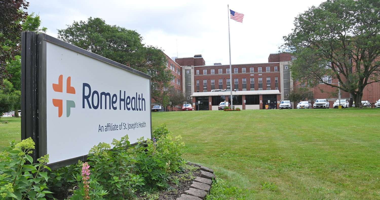 Pictured is Rome Health on theNorth James Street side.