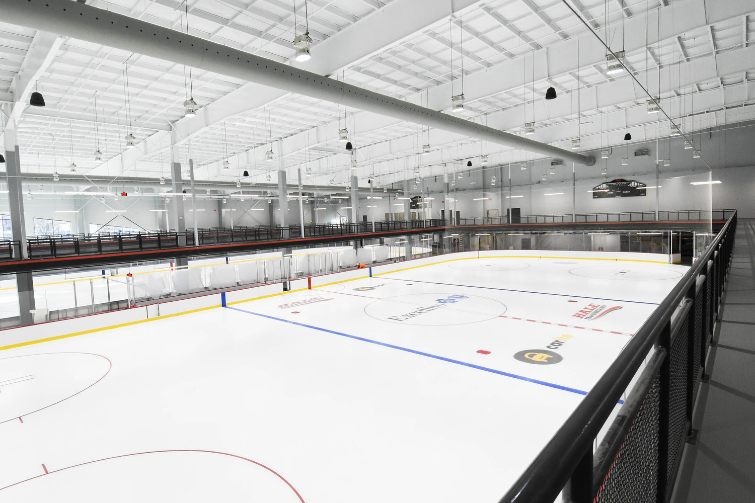 The Nexus Center is the recipient of $3,700,000 from the ARPA funding plan for the development of the Nexus Center parking lot and to finish the third floor. Pictured above is an ice rink in the Nexus Center which held its first hockey tournament on Nov. 11.