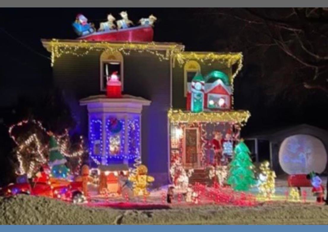 The 2nd place winner of the 2022 Oneida Holiday Light Fight is located at 511 Seneca St. Local elementary students were selected to pick the winners.