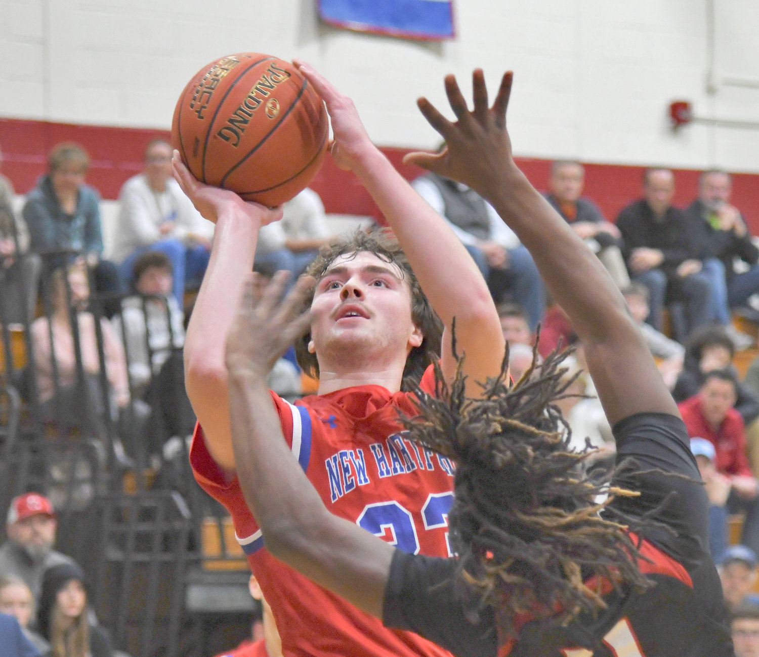 New Hartford senior Zach Philipkoski finished with 32 points on Tuesday to help him become the school’s all-time scoring leader.
