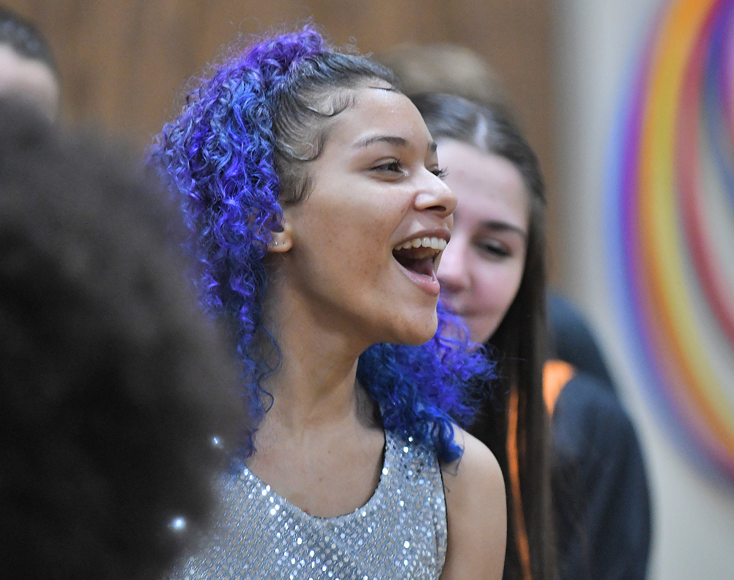 Soloist Alana DeJosie sings during the Rome Free Academy Rhapsody Show Choir performance Friday, Jan. 13 at Clough School in Rome.