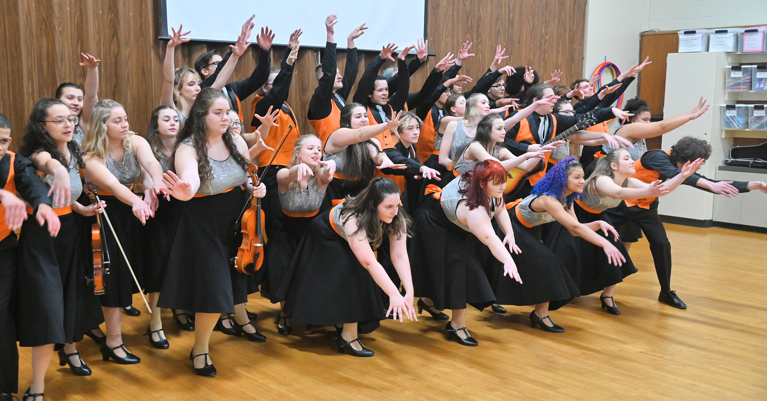 The Rome Free Academy Rhapsody Show Choir performs Friday, Jan. 13 at Clough School  in Rome.