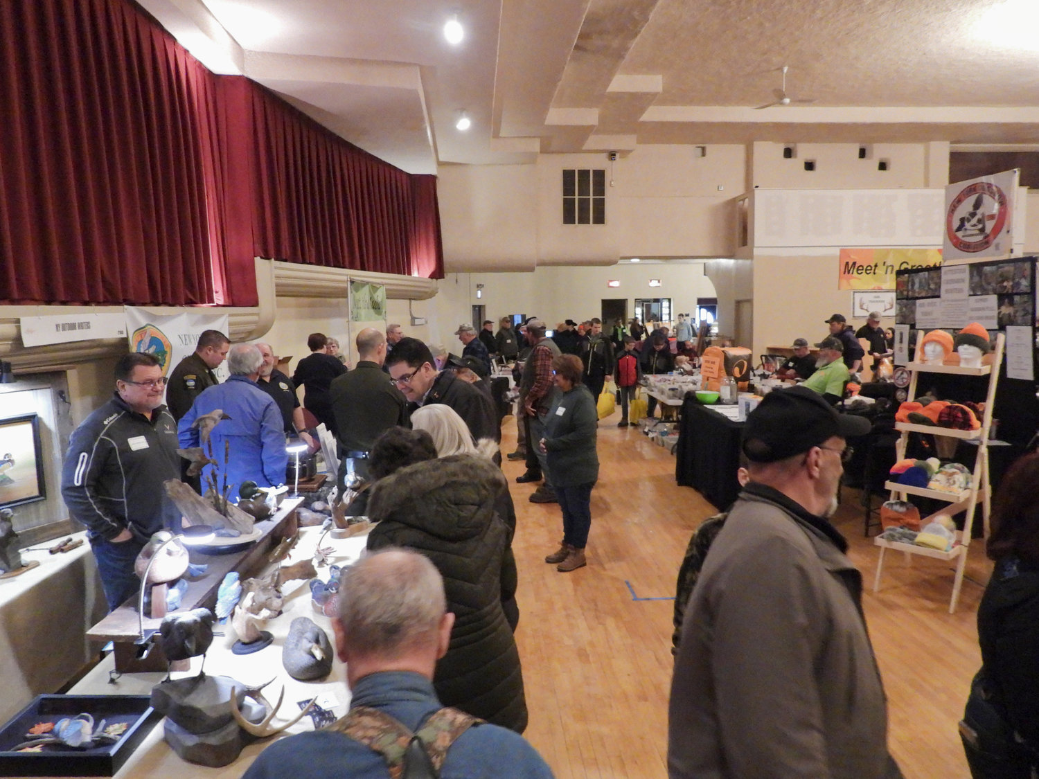 People attend the CNY Sportsman Show on Saturday, Feb. 4 at the Kallet Civic Center in Oneida.
