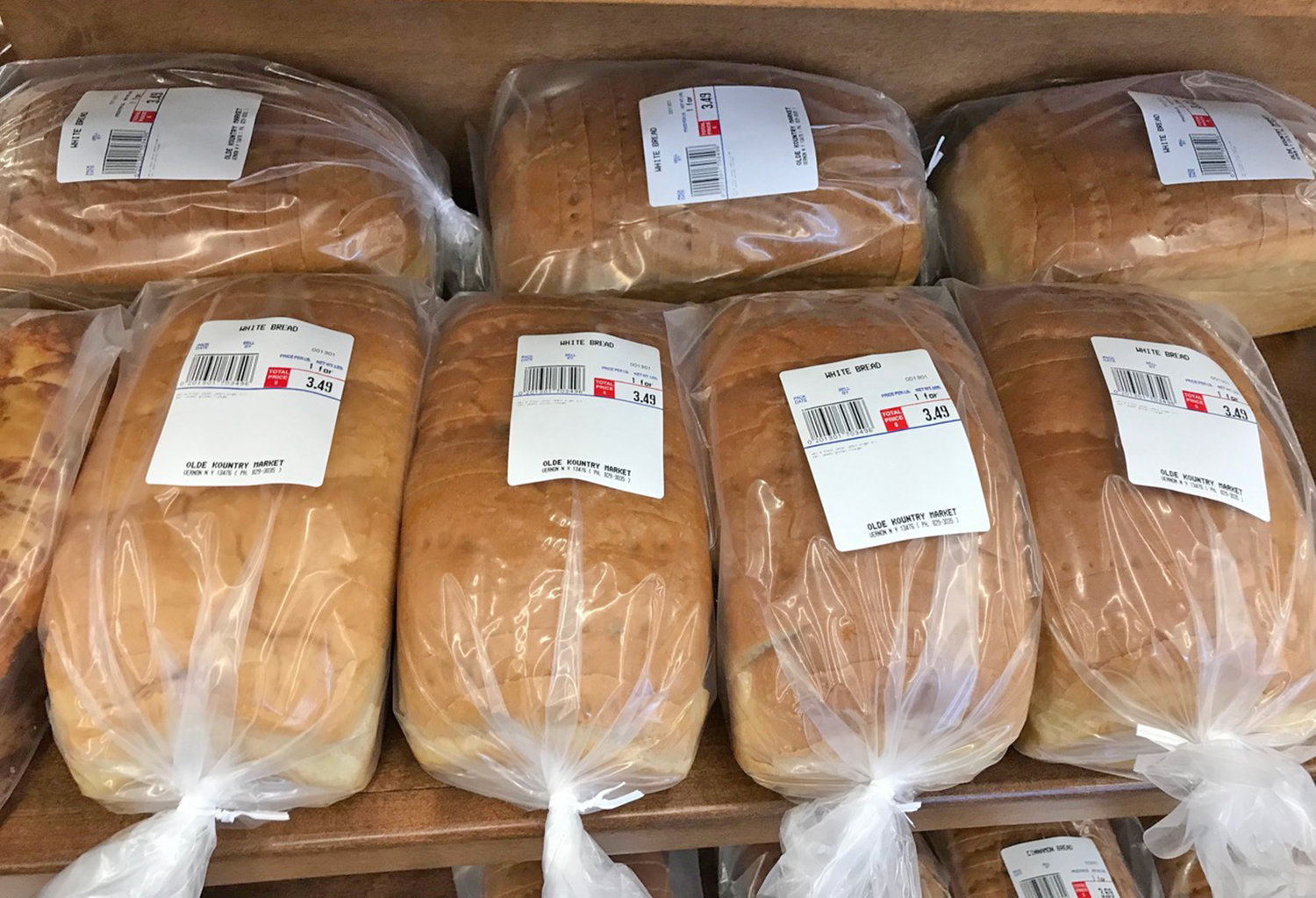 Fresh-baked bread is a highlight of a trip to Olde Kountry Market on Route 5 in Vernon.