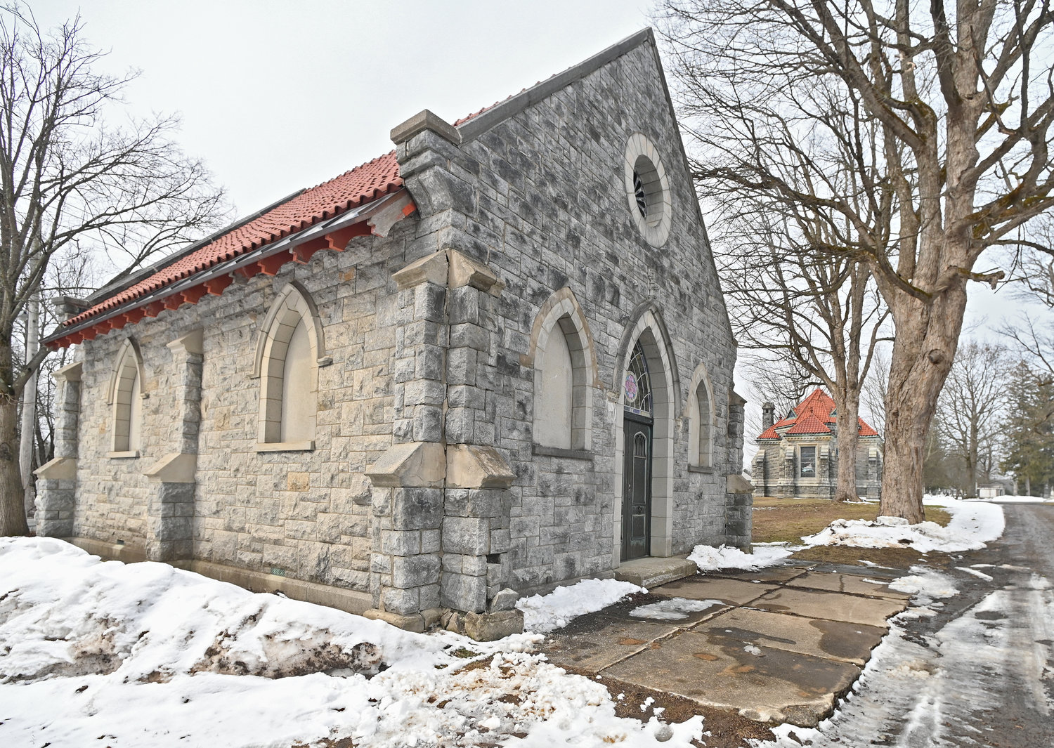 One of the historic buildings at Rome Cemetery. The cemetery, on Jervis Avenue, was dedicated on Aug. 7, 1853.                                                                                                                        (Sentinel file photo by John Clifford)