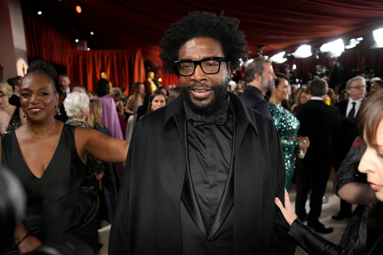 Questlove arrives at the Oscars on Sunday, March 12, 2023, at the Dolby Theatre in Los Angeles. (AP Photo/John Locher)