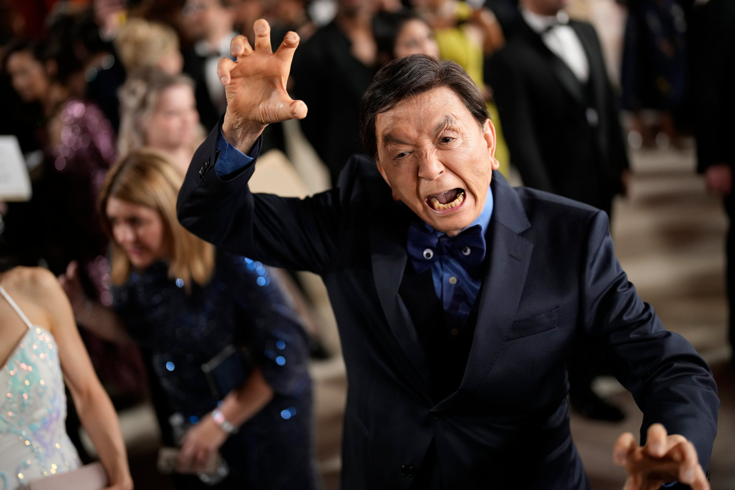 James Hong arrives at the Oscars on Sunday, March 12, 2023, at the Dolby Theatre in Los Angeles. (AP Photo/John Locher)